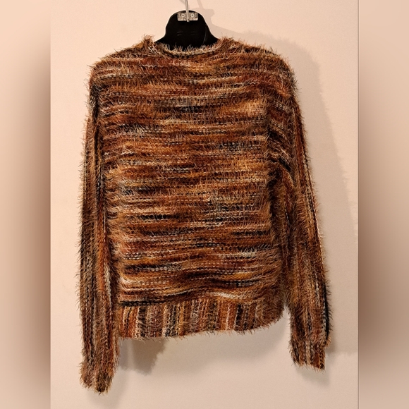 Musera Cozy Multicolor Striped Round Neck Sweater NWT Misses Size Small - Picture 11 of 11